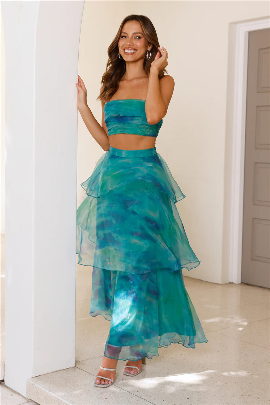 Desperate For You Crop Top Green