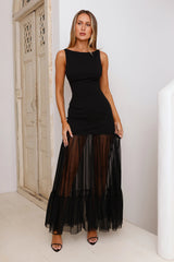Chic Whispers Maxi Dress Black