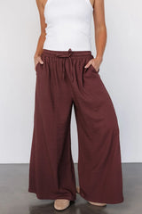 Florence Textured Pants | Desert Rose