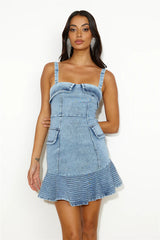 Denim Queen Mini Dress Denim