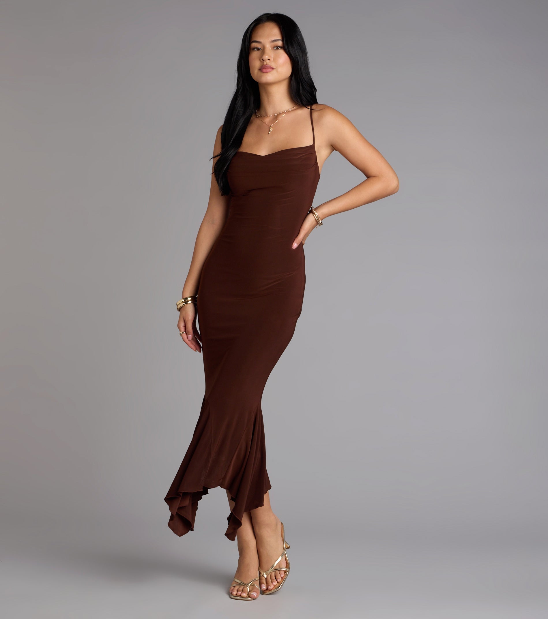 Stunning Silhouette Bodycon Midi Dress