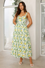 Under The Lemon Tree Midi Dress Print