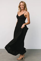 Lohan Tank Maxi Dress | Black