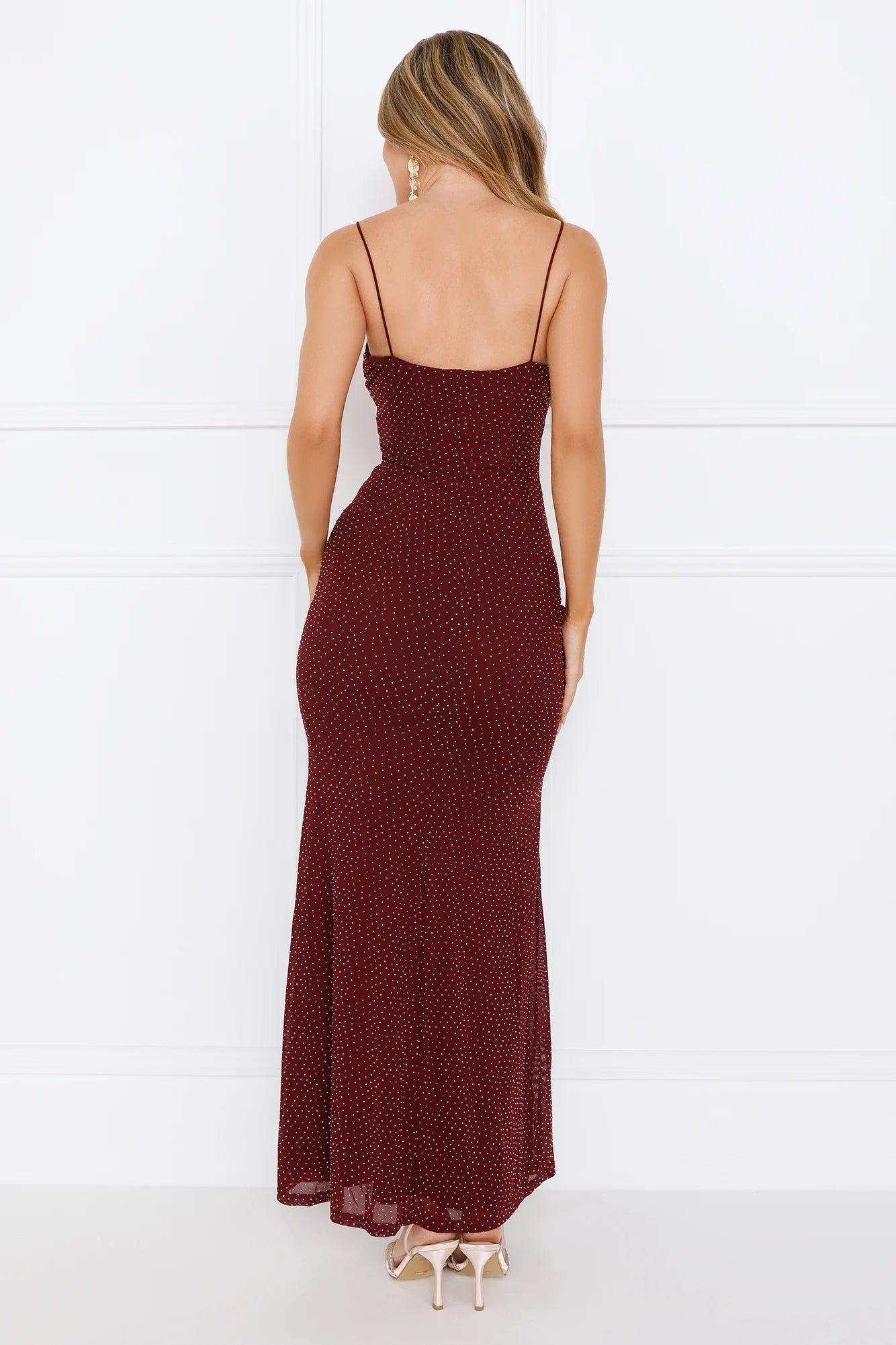 Connoisseur Maxi Dress Burgundy