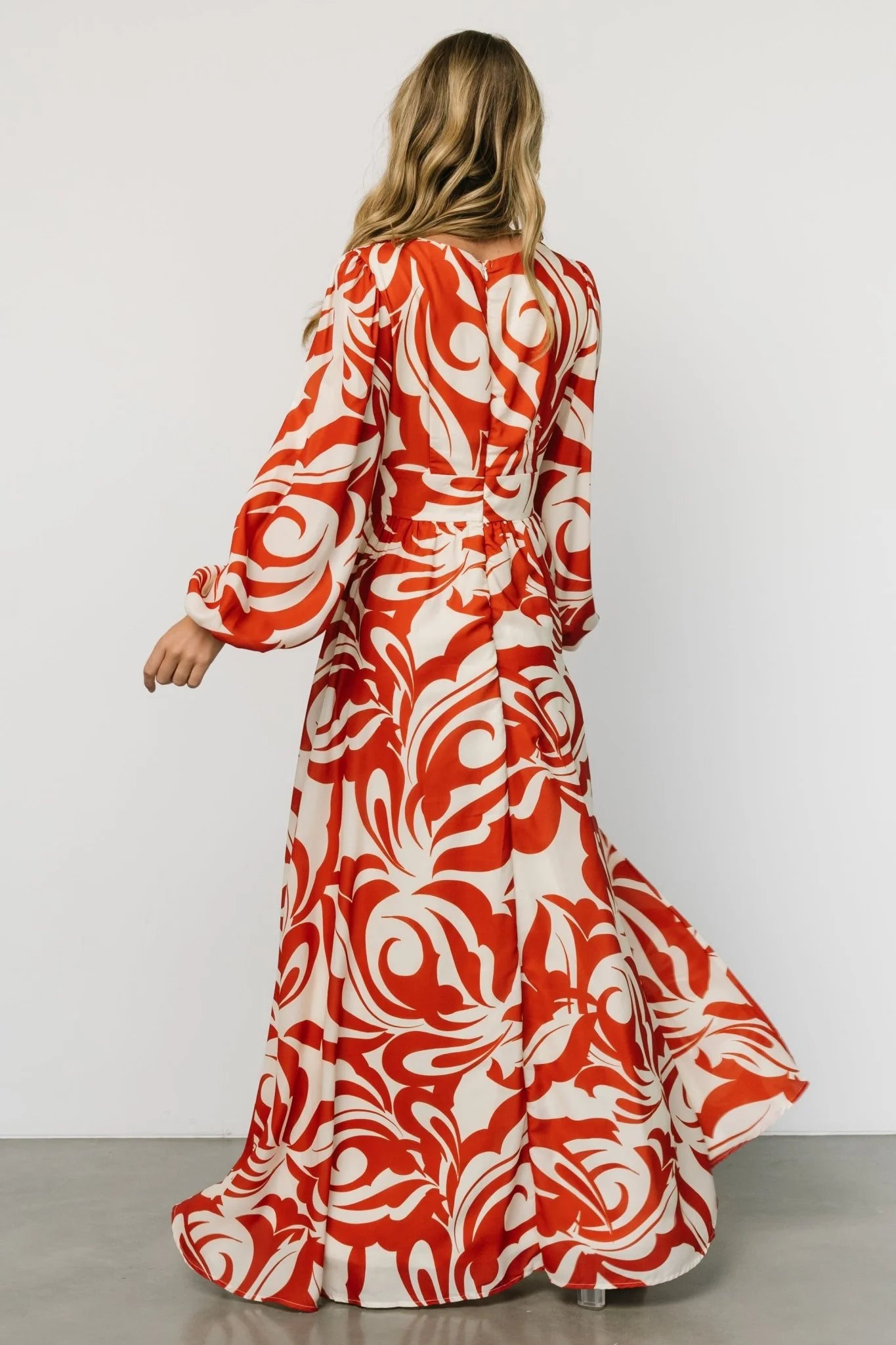 Jessica Maxi Dress | Cream + Rust