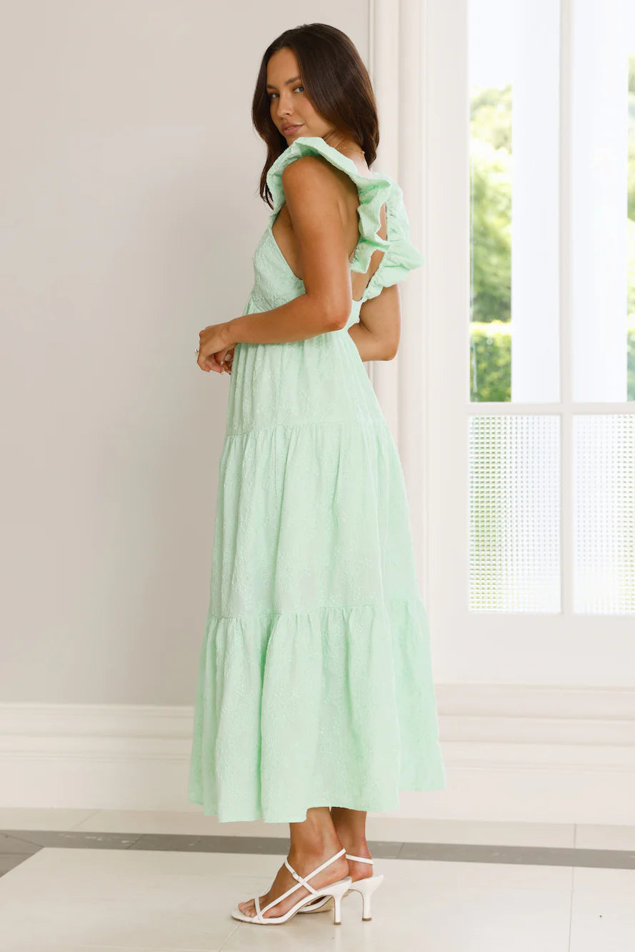 Beachy Charms Maxi Dress Mint