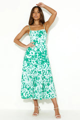 Easy Breeze Midi Dress Green