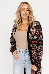 Billings Knit Cardigan | Black Multi