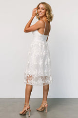 Dante Applique Midi Dress | Off White