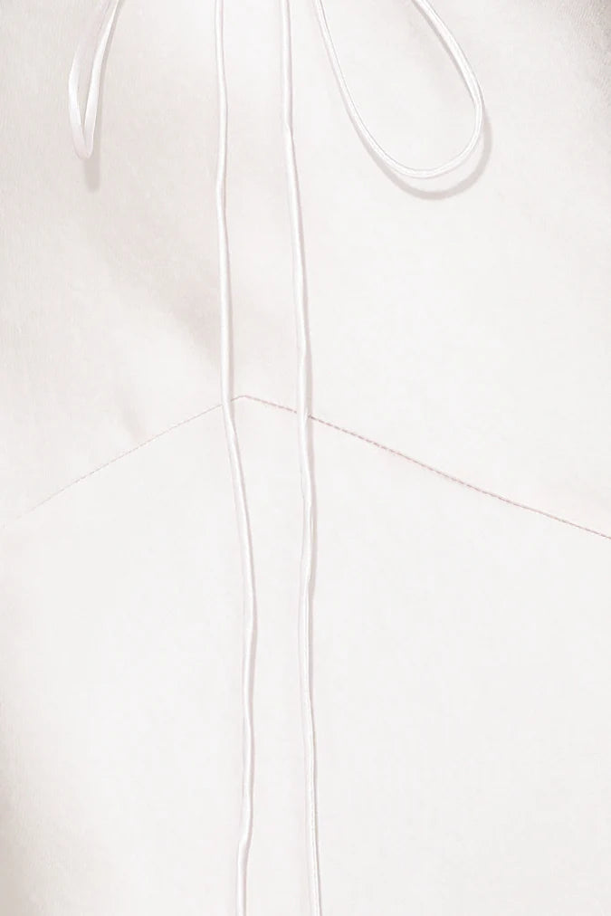 Designer 'Fit Cowl Neck Satin Maxi Dress Blush