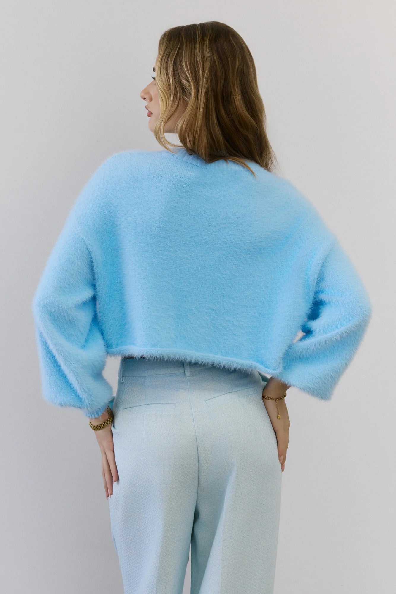 Cloud Nine Fluffy Cardigan Blue