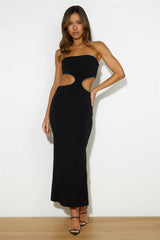 Got Her Attention Midi Dress Black