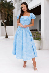 Experience Best Dressed Midi Dress Blue