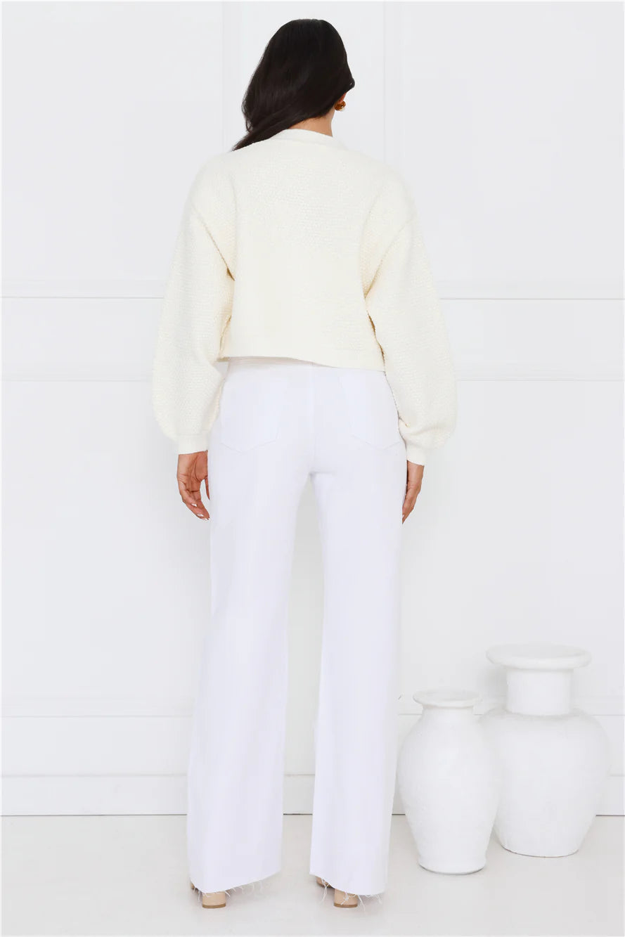 Alaska Knit Cardigan Cream