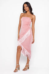 Elegant Girl Midi Dress Pink