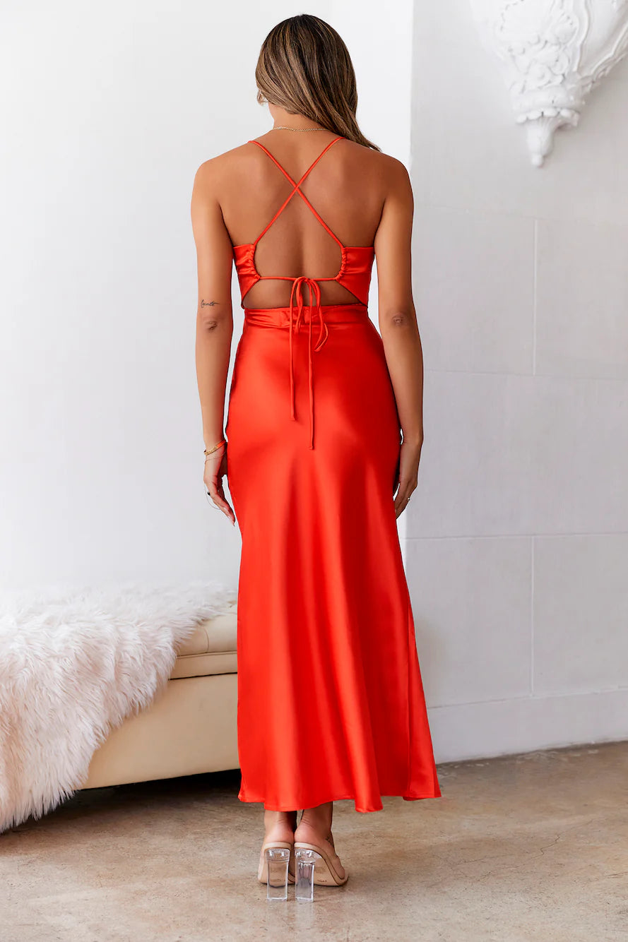Fave Passages Maxi Dress Red