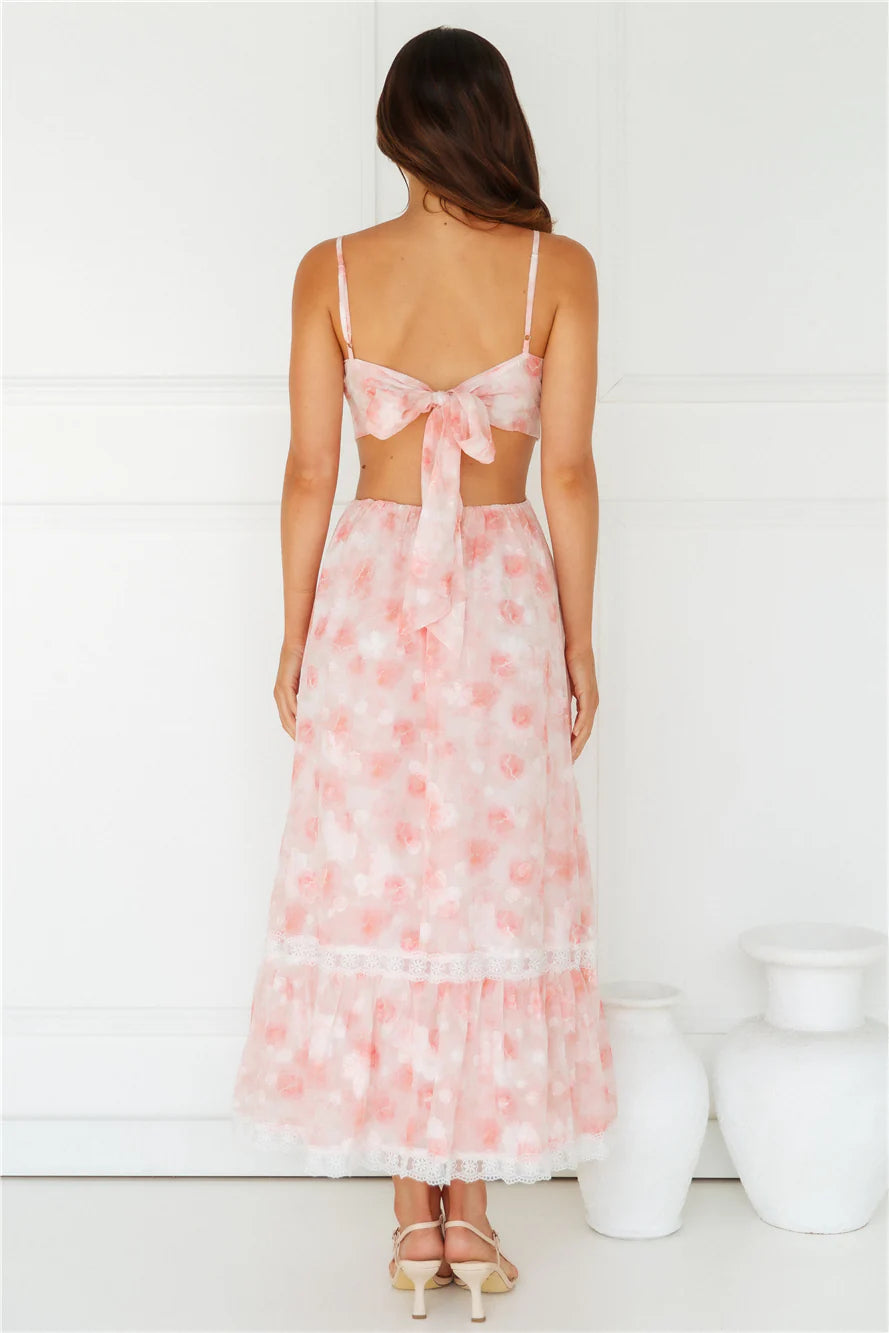 Evelina Maxi Dress Pink