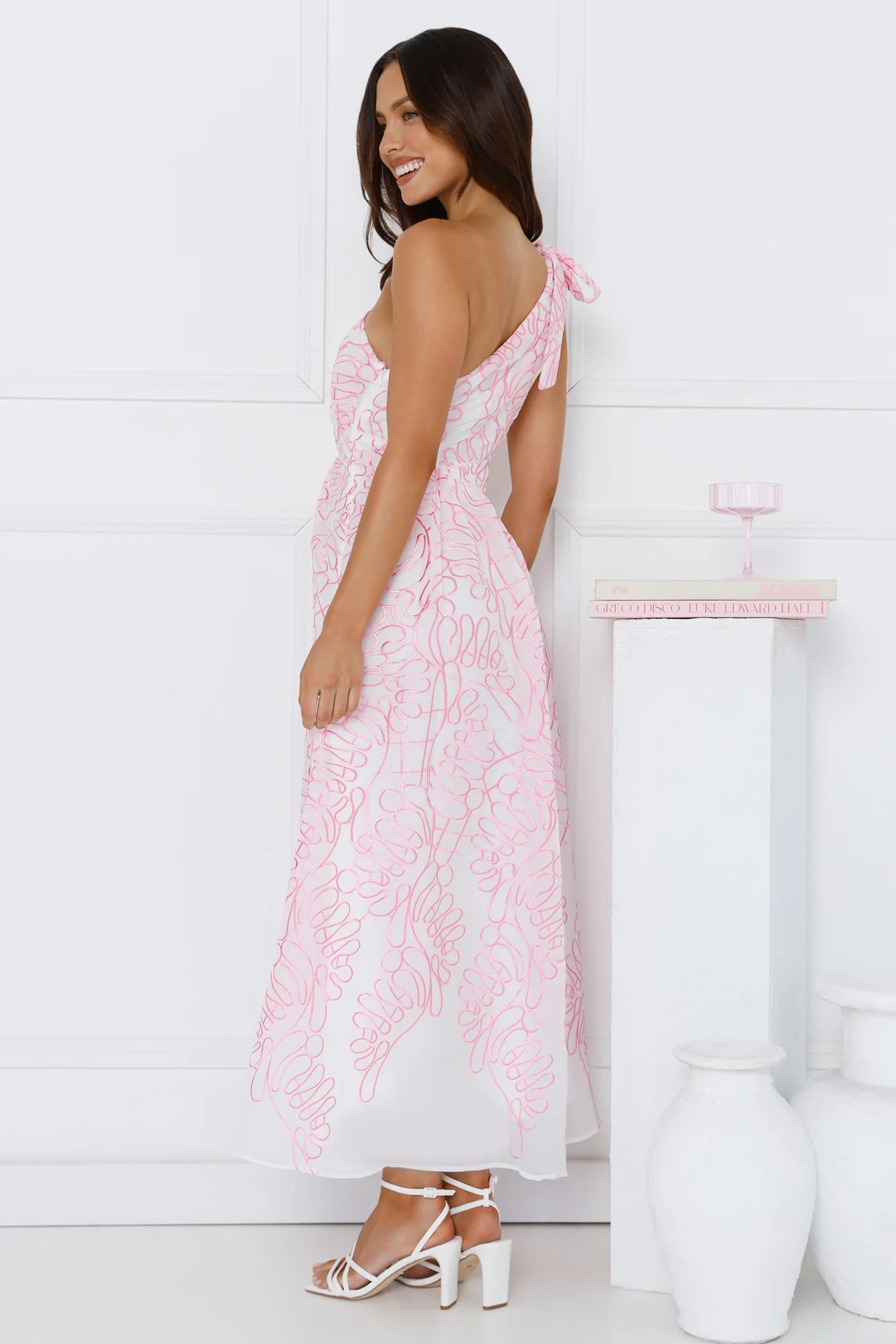Wonder Love One Shoulder Maxi Dress White