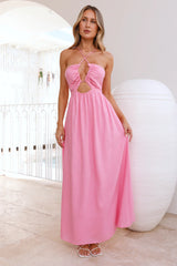 Coastlines Maxi Dress Pink