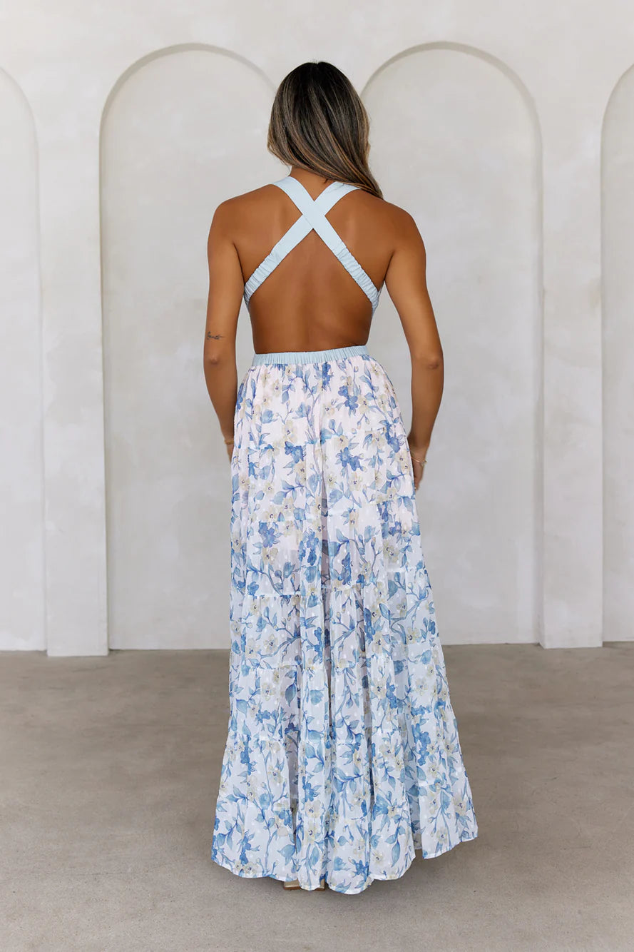 Forward Fashion Maxi Dress Blue