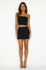 You Are Irresistible Crop Top Black