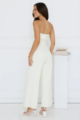 After Hours Elixir Strapless Jumpsuit Yellow