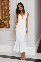 Afternoon Party Midi Dress White