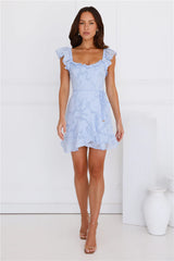 Whimsy Wonders Mini Dress Blue