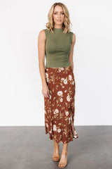Fairchild Skirt | Brown Floral