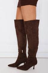 Theia Boot Dark Cacao Suede