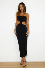 Got Her Attention Midi Dress Black