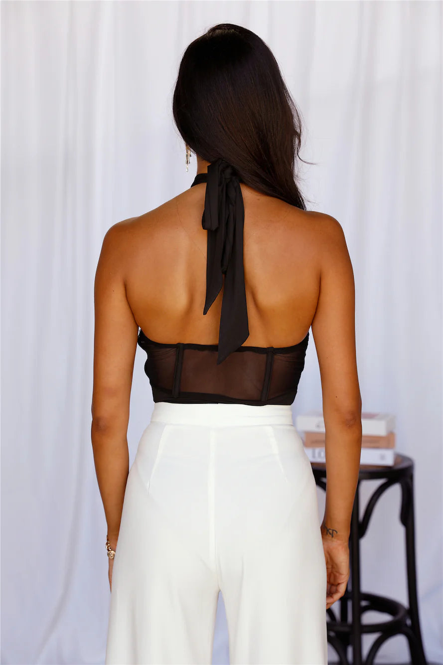 Everywhere And Anywhere Bodysuit Black