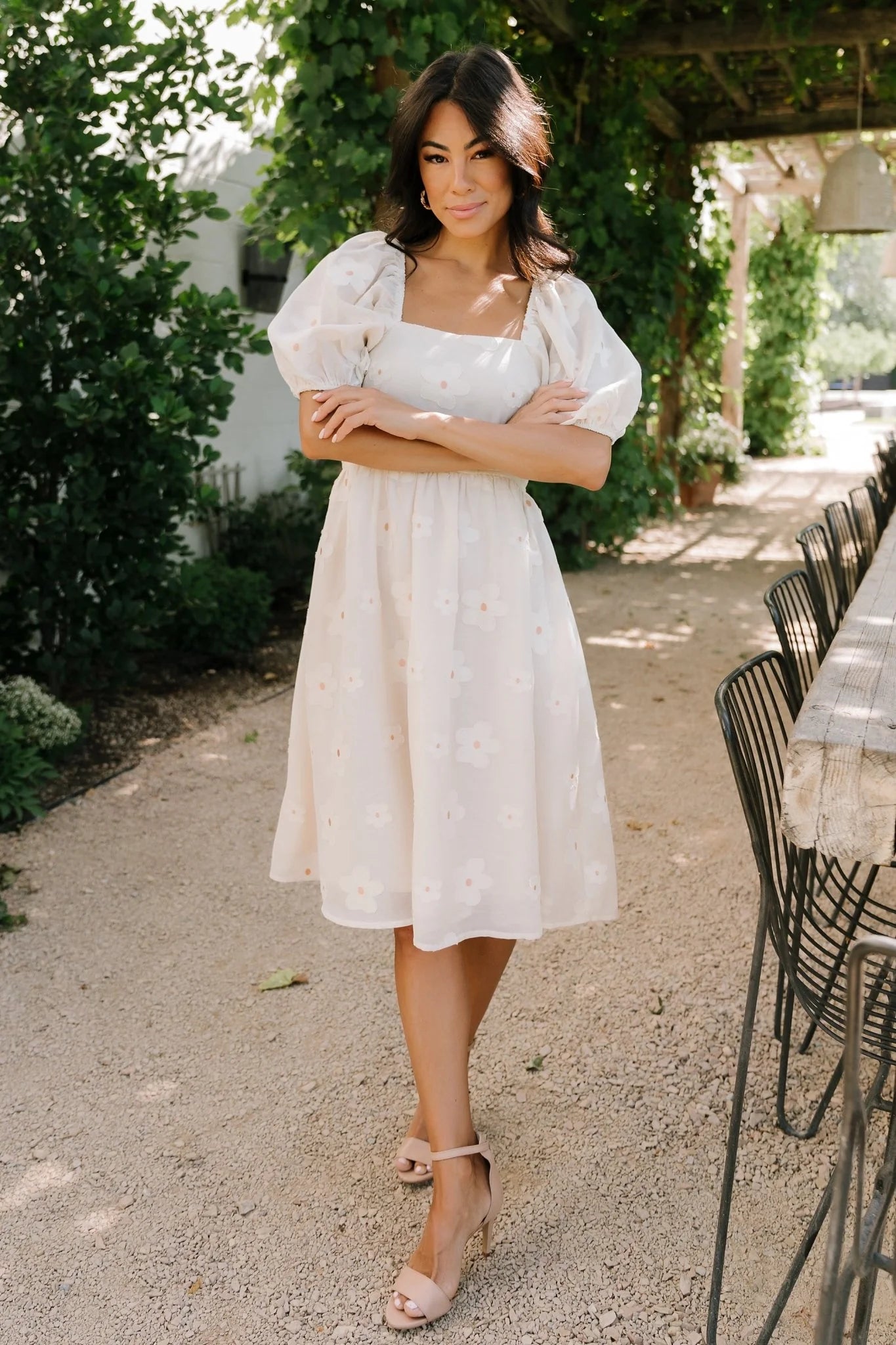 Daisy Short Dress | Vintage Cream Floral