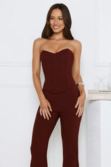 Gisele Bustier Bitter Chocolate
