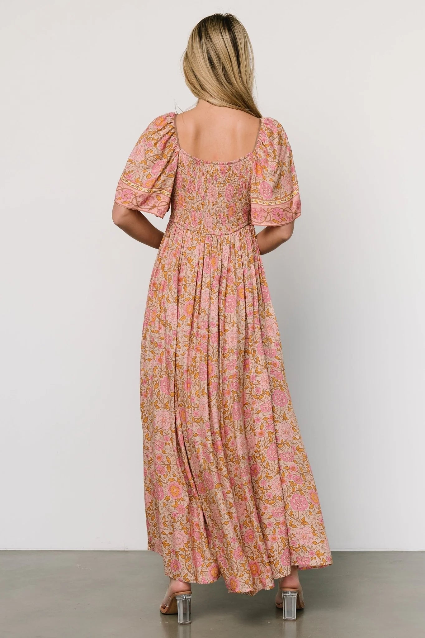 Evanthia Maxi Dress | Vintage Blush Print