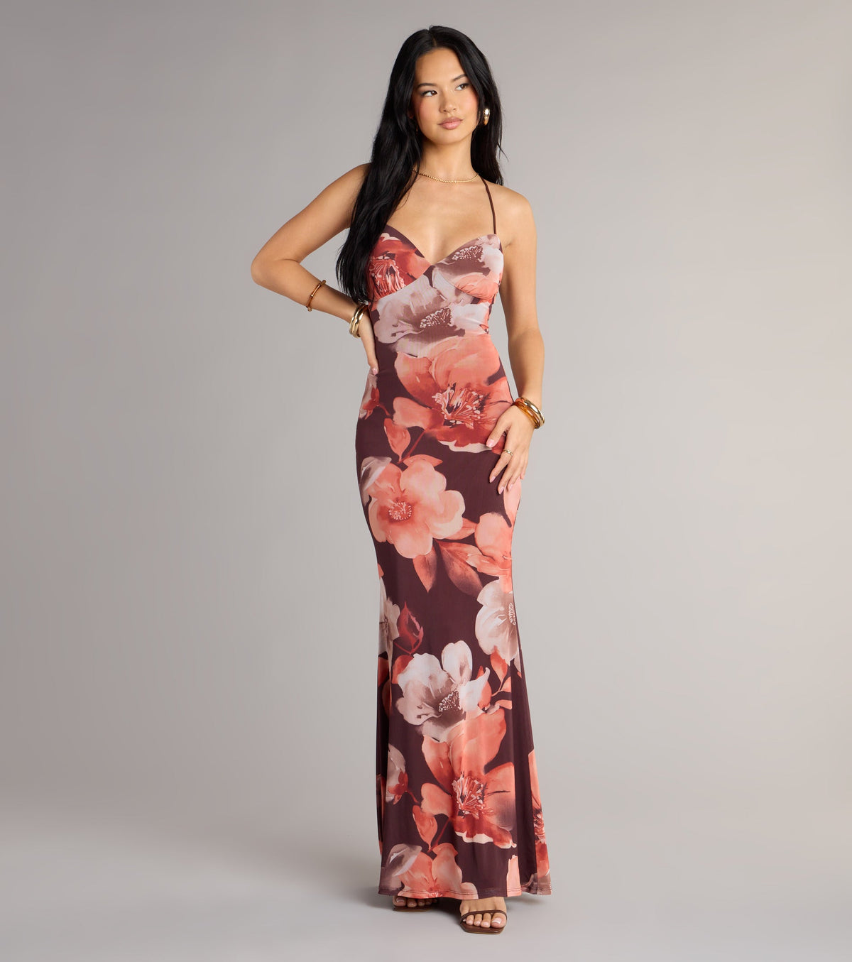Fall Into Bloom Floral Maxi Dress