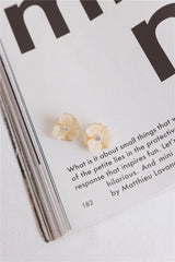 18k Gold Plated Delicate Petals Earrings Gold