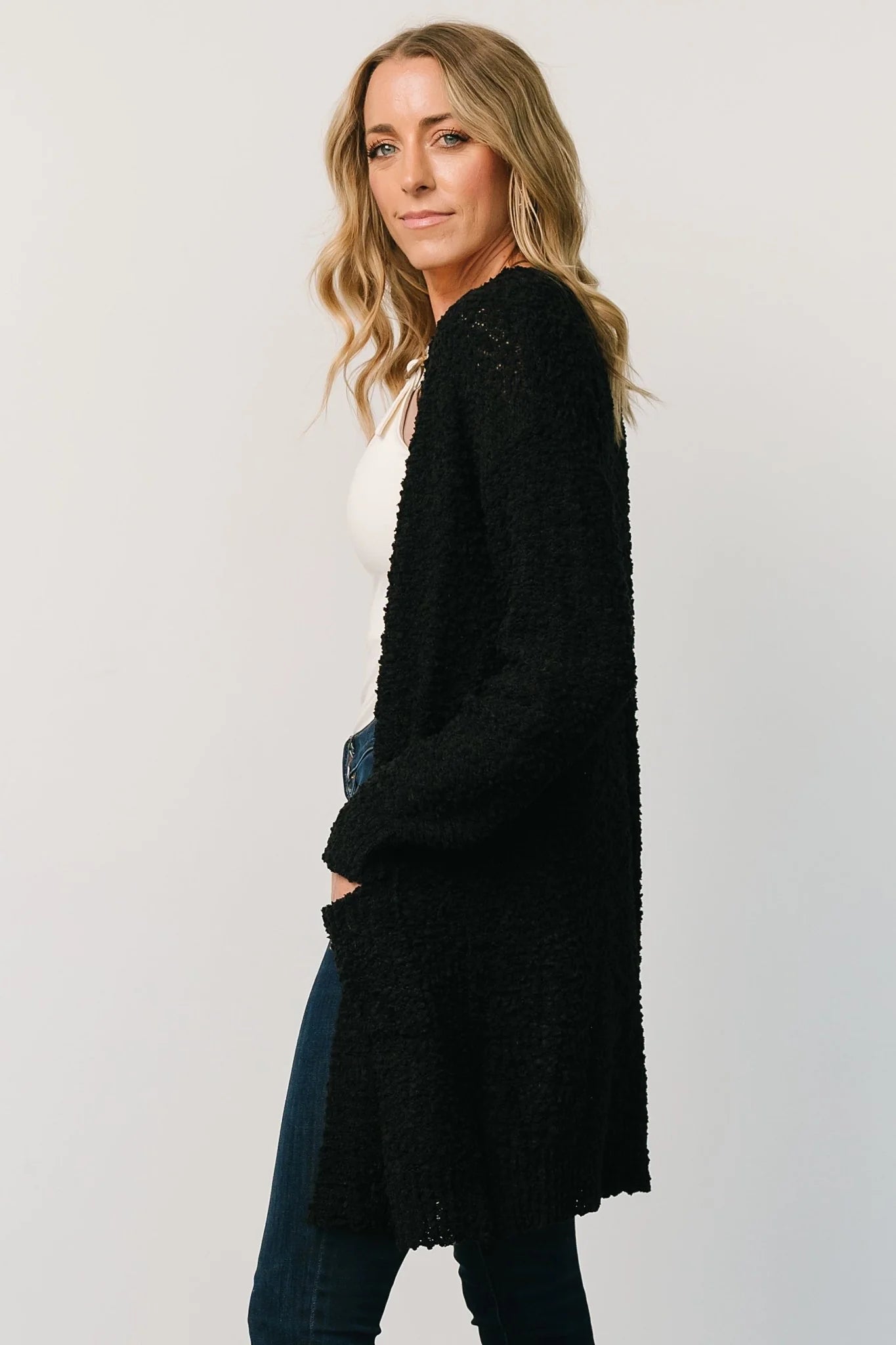 Oxford Pocket Cardigan | Black