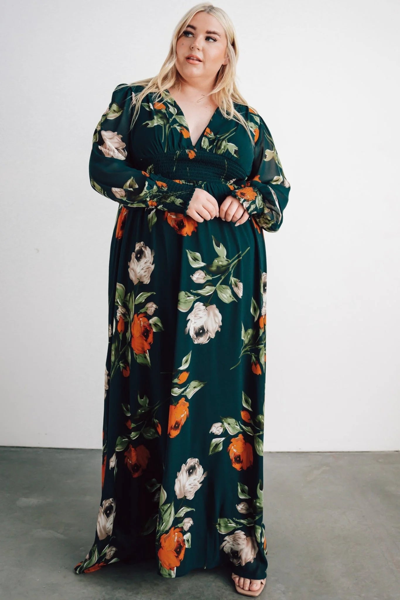 Olivia Maxi Dress | Deep Topaz Floral