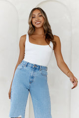 BASE  Everyday Staple Singlet Top White