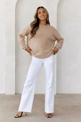 Winter Escape Knit Sweater Mocha