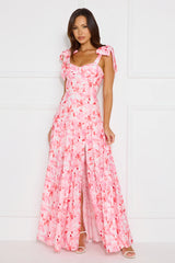 Flirty Dreams Maxi Dress Pink