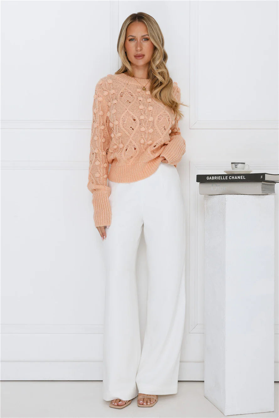Winterberry Sweater Knit Peach