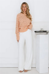 Winterberry Sweater Knit Peach