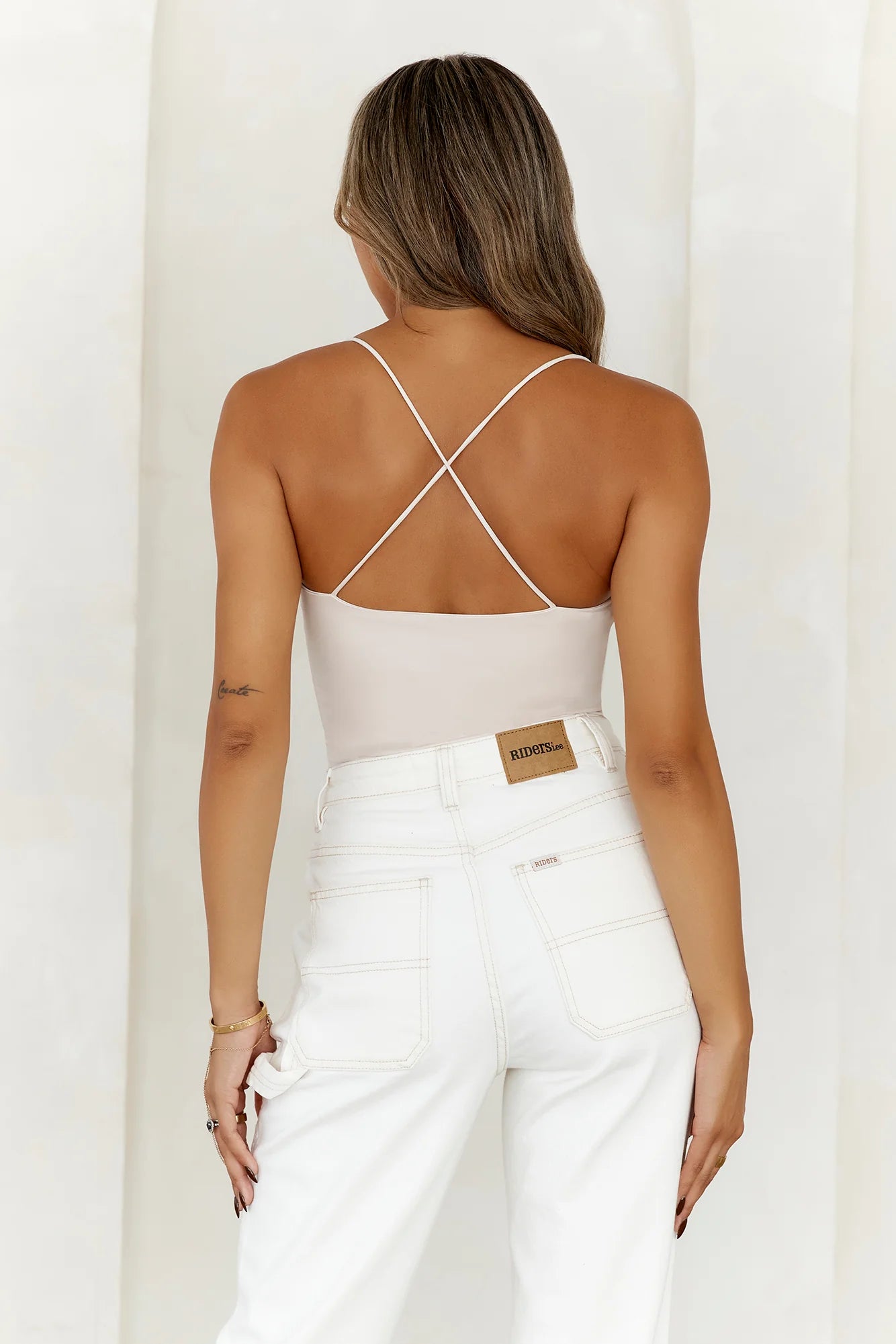 BASE  Day To Night Longline Top Oatmeal