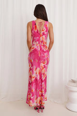Cordelia Loves Mesh Maxi Dress Pink