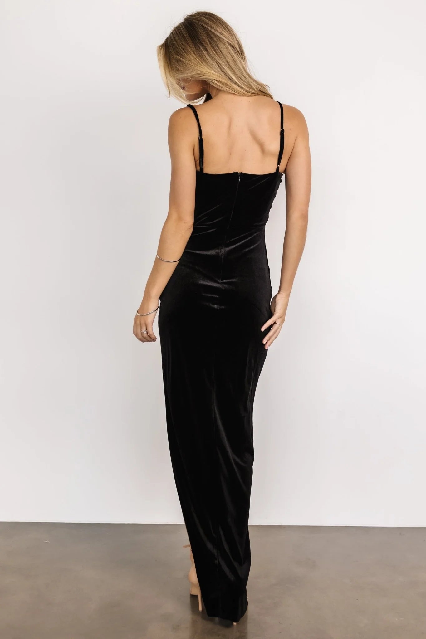 Gaia Velvet Gown | Black