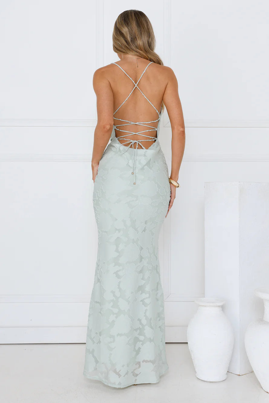 Bridge To Wonderland Maxi Dress Sage