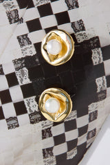 18k Gold Plated Enchanted Pearl Earrings Gold