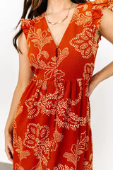 Ginger Button Down Maxi Dress | Rust + Ivory